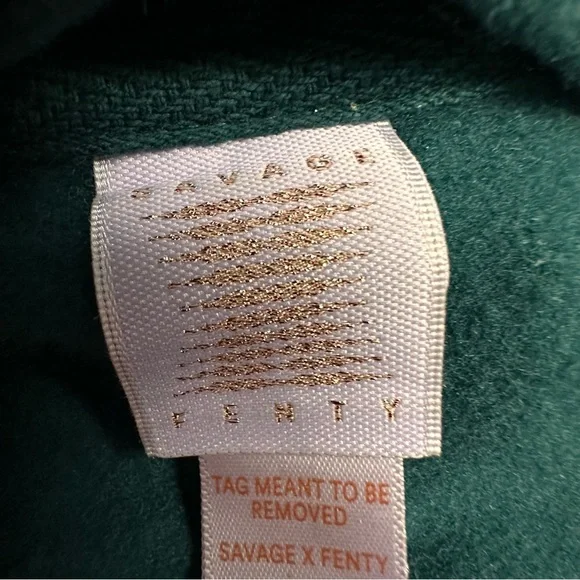 Savage X Fenty Hooded Jumpsuit Hunter Green Teal One Piece Cotton Size 3X - Picture 12 of 14